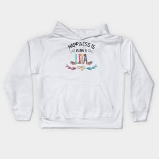 Happiness Is Being A Lita Wildflowers Valentines Mothers Day Kids Hoodie